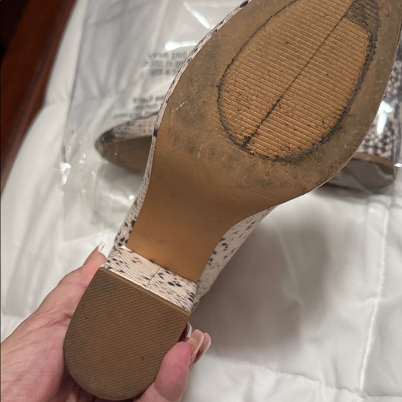 Steve Madden Black and Cream Snakeskin Ankle Booties - Picture 5 of 8